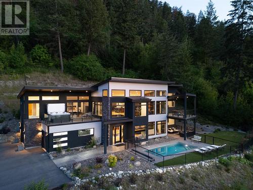 132 Sunset Boulevard, Vernon, BC - Outdoor With In Ground Pool