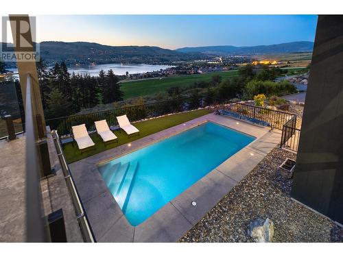 132 Sunset Boulevard, Vernon, BC - Outdoor With In Ground Pool With View