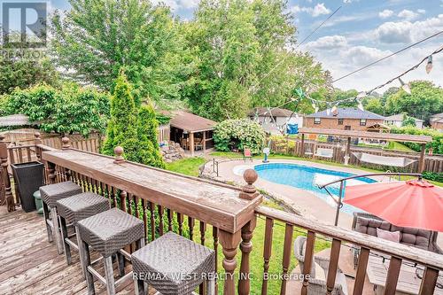 204 Simcoe Road, Bradford West Gwillimbury, ON - Outdoor With In Ground Pool With Deck Patio Veranda