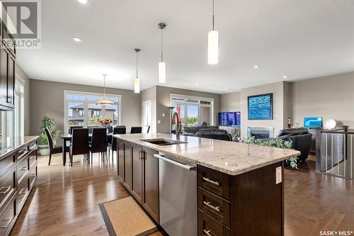 243 Fleming Crescent, Saskatoon, SK - Indoor Photo Showing Kitchen With Double Sink With Upgraded Kitchen