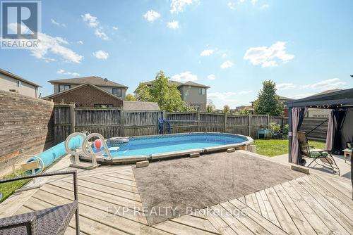 1456 Healy Lane, London, ON - Outdoor With Above Ground Pool With Deck Patio Veranda