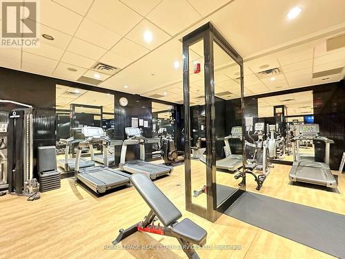 3001 - 310 Burnhamthorpe Road W, Mississauga (City Centre), ON - Indoor Photo Showing Gym Room