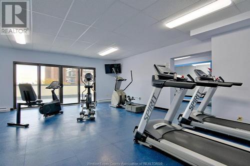 150 Park Unit# 1706, Windsor, ON - Indoor Photo Showing Gym Room