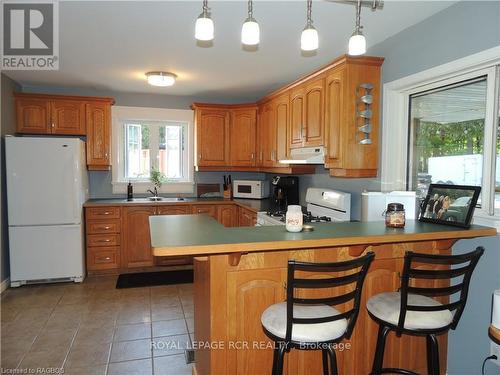 175 Napolean Street, Grey Highlands, ON - Indoor Photo Showing Kitchen With Double Sink