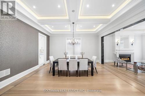 319 Betty Ann Drive, Toronto (Willowdale West), ON - Indoor Photo Showing Dining Room With Fireplace