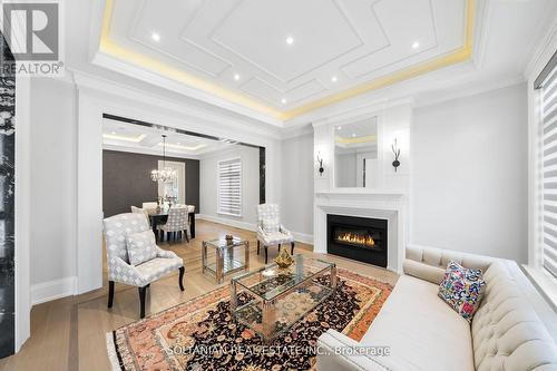 319 Betty Ann Drive, Toronto (Willowdale West), ON - Indoor Photo Showing Living Room With Fireplace