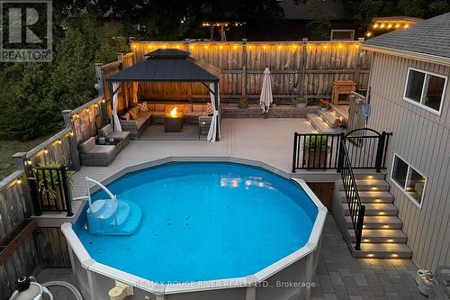 29 Keewatin Street S, Oshawa (Donevan), ON - Outdoor With Above Ground Pool With Deck Patio Veranda