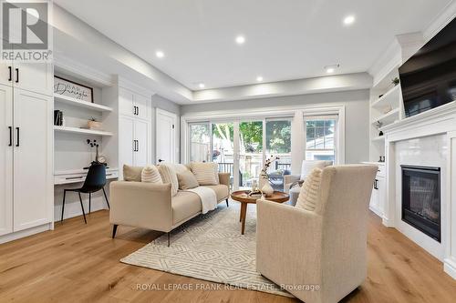 141 Dunington Drive, Toronto (Birchcliffe-Cliffside), ON - Indoor Photo Showing Living Room With Fireplace