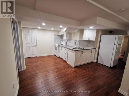 Bsmt - 457 Staines Road, Toronto (Rouge), ON - Indoor Photo Showing Kitchen With Double Sink