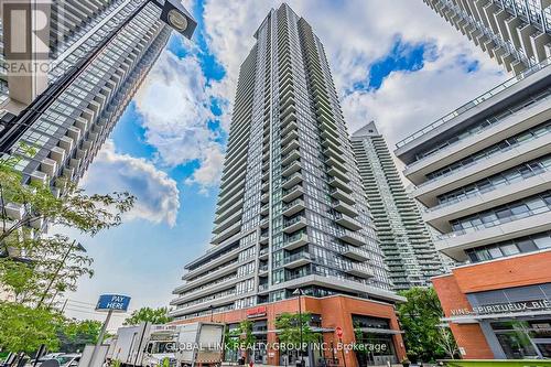 2901 - 2212 Lakeshore Boulevard W, Toronto (Mimico), ON - Outdoor With Balcony With Facade