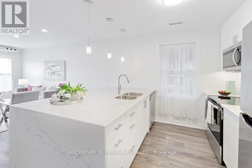 2 - 391 Royal York Road, Toronto (Mimico), ON - Indoor Photo Showing Kitchen With Double Sink With Upgraded Kitchen