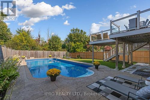 19 Westra Drive, Guelph, ON - Outdoor With In Ground Pool With Deck Patio Veranda With Backyard