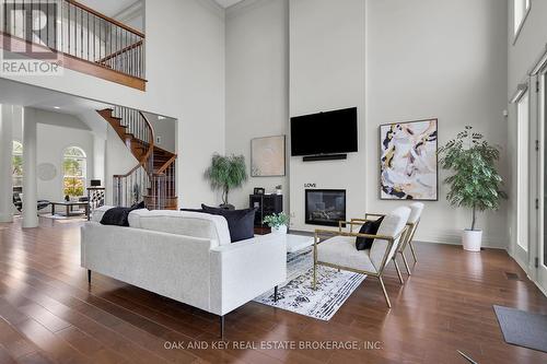 465 Eagletrace Drive, London, ON - Indoor Photo Showing Living Room With Fireplace