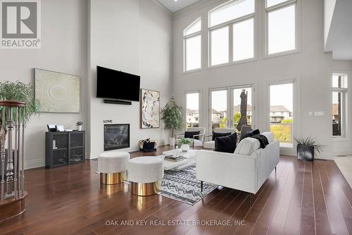 465 Eagletrace Drive, London, ON - Indoor Photo Showing Living Room With Fireplace