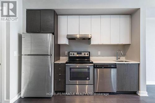 B414 - 5240 Dundas Street, Burlington, ON - Indoor Photo Showing Kitchen With Stainless Steel Kitchen