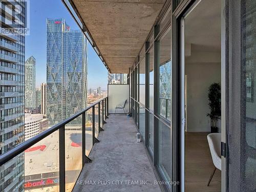 3003 - 55 Bremner Boulevard, Toronto, ON - Outdoor With Balcony With Exterior