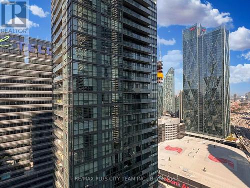 3003 - 55 Bremner Boulevard, Toronto, ON - Outdoor With Balcony With Facade