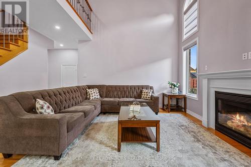 4 Silvershadow Terrace, Brampton (Sandringham-Wellington), ON - Indoor Photo Showing Living Room With Fireplace