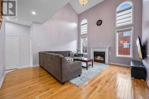 4 Silvershadow Terrace, Brampton (Sandringham-Wellington), ON - Indoor Photo Showing Living Room With Fireplace