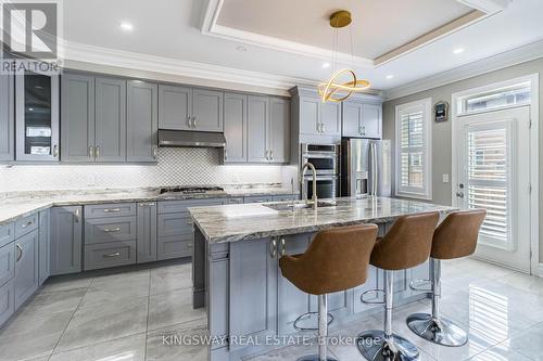 166 Bronson Terrace, Milton (Ford), ON - Indoor Photo Showing Kitchen With Upgraded Kitchen