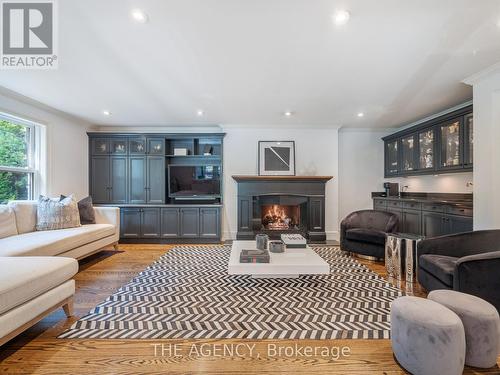 1213 Greenoaks Drive, Mississauga, ON - Indoor Photo Showing Living Room With Fireplace