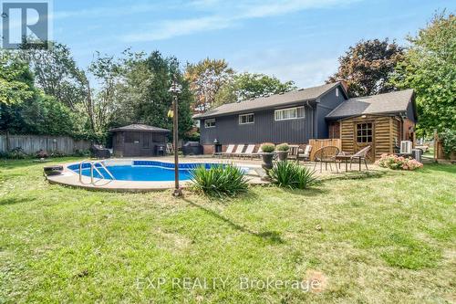 111 Oneida Boulevard, Hamilton (Ancaster), ON - Outdoor With In Ground Pool With Backyard