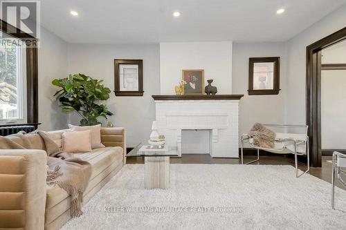 10 Alameda Avenue, Toronto (Oakwood Village), ON - Indoor Photo Showing Living Room With Fireplace