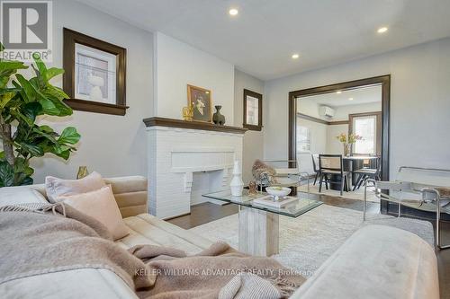 10 Alameda Avenue, Toronto, ON - Indoor Photo Showing Living Room With Fireplace