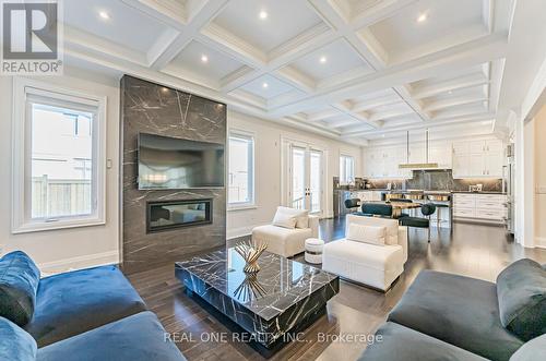 149 Milky Way Drive, Richmond Hill, ON - Indoor Photo Showing Living Room With Fireplace