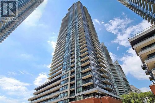 608 - 2212 Lakeshore Boulevard W, Toronto (Mimico), ON - Outdoor With Balcony With Facade