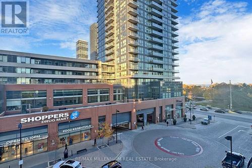 608 - 2212 Lakeshore Boulevard W, Toronto (Mimico), ON - Outdoor With Balcony With Facade