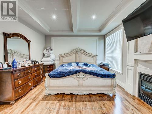 8283 Kipling Avenue, Vaughan, ON - Indoor Photo Showing Bedroom With Fireplace