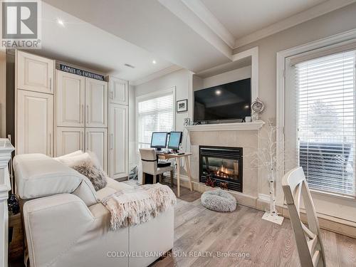 8283 Kipling Avenue, Vaughan, ON - Indoor Photo Showing Living Room With Fireplace