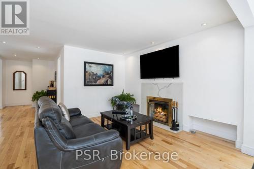 105 Mineola Road W, Mississauga, ON - Indoor Photo Showing Living Room With Fireplace