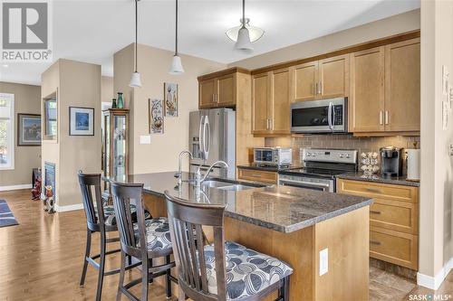 1637 Canterbury Lane, Regina, SK - Indoor Photo Showing Kitchen With Double Sink