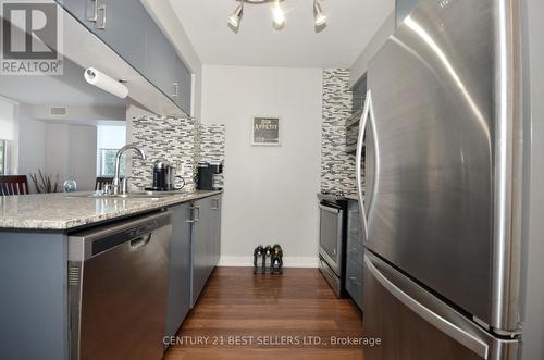 248 - 25 Viking Lane, Toronto (Islington-City Centre West), ON - Indoor Photo Showing Kitchen With Stainless Steel Kitchen With Upgraded Kitchen