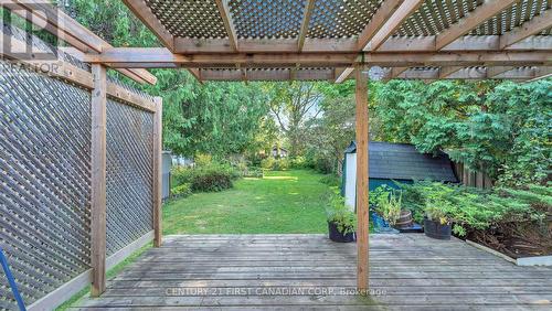 EAST FACING BACKYARD & DECK - 44 Craig Street, London, ON - Outdoor With Deck Patio Veranda With Exterior