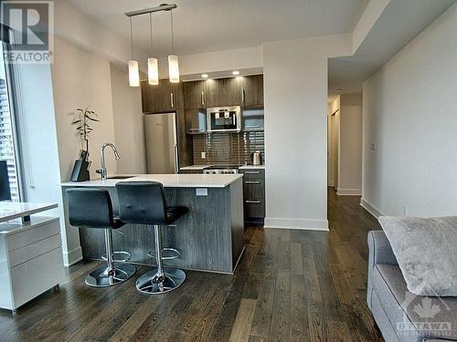 255 Bay Street Unit#1312, Ottawa, ON - Indoor Photo Showing Kitchen With Stainless Steel Kitchen With Upgraded Kitchen