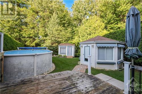 95 Springcreek Crescent, Ottawa, ON - Outdoor With Above Ground Pool With Backyard