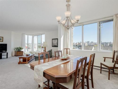 403-225 Belleville St, Victoria, BC - Indoor Photo Showing Dining Room