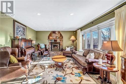 7791 Tilton Lake Road, Sudbury, ON - Indoor Photo Showing Living Room With Fireplace