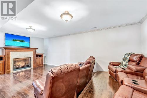 7791 Tilton Lake Road, Sudbury, ON - Indoor Photo Showing Living Room With Fireplace