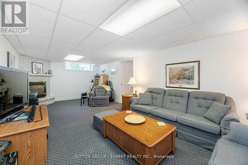 9 Pioneer Drive, Mississauga, ON - Indoor Photo Showing Living Room With Fireplace