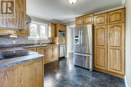 3 Clarkes Place, Upper Island Cove, NL - Indoor Photo Showing Kitchen With Double Sink