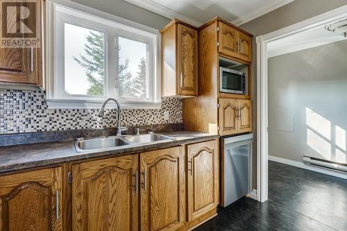 3 Clarkes Place, Upper Island Cove, NL - Indoor Photo Showing Kitchen With Double Sink