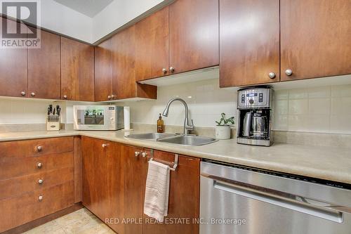 207 - 260 Davis Drive, Newmarket, ON - Indoor Photo Showing Kitchen With Double Sink