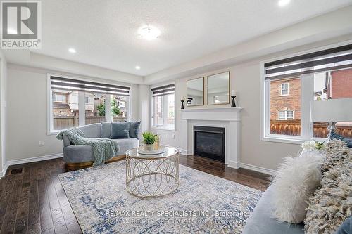 27 Billiter Road, Brampton, ON - Indoor Photo Showing Living Room With Fireplace