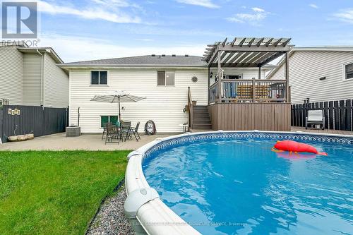 25 Bratt Drive, Amherstburg, ON - Outdoor With Above Ground Pool With Deck Patio Veranda With Exterior