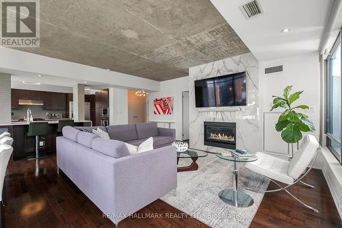 Ph2 - 22 Wellesley Street E, Toronto (Church-Yonge Corridor), ON - Indoor Photo Showing Living Room With Fireplace