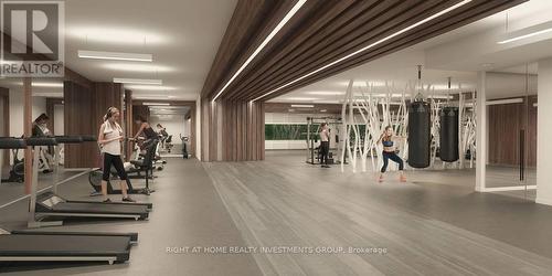 3706 - 5 Defries Street, Toronto (Regent Park), ON - Indoor Photo Showing Gym Room